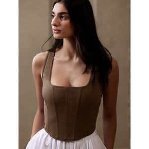 Banana Republic Brown Laurel Corset Top